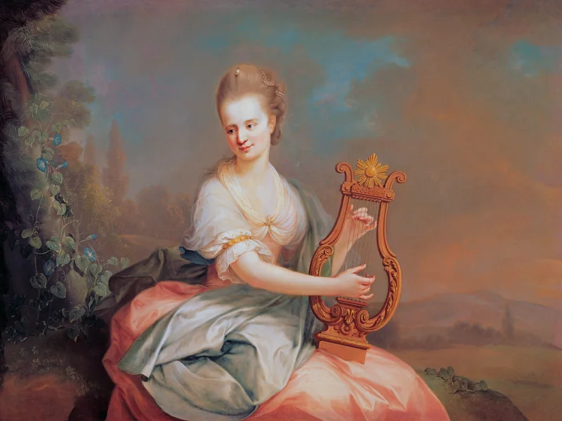 1745-August Friedrich Oelenhainz - Ritratto della principessa Leopoldina del Liechtenstein